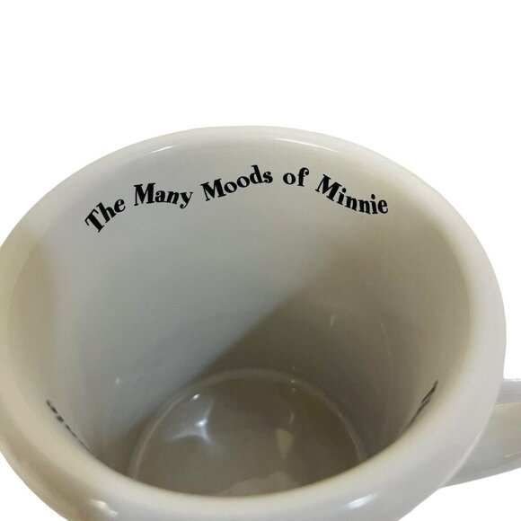 Disney Store Coffee Mug Cup Minnie Mouse 4 3/4" tall 5" The Many Moods of Minnie - Picture 7 of 7